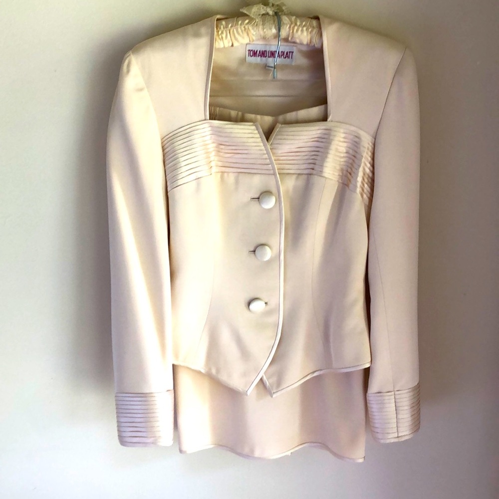Tom And Linda Platt Vogue silk suit